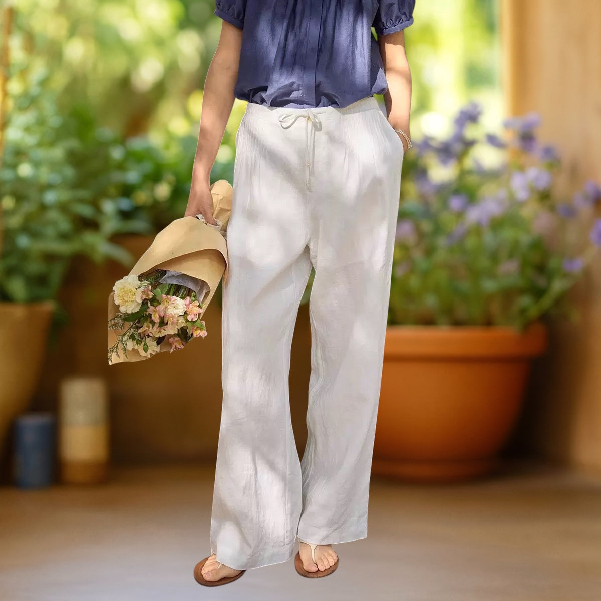CAMILLE | Pantalón de pierna ancha