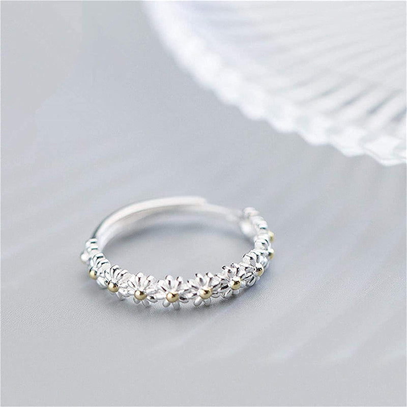 RENATA | Anillo ajustable con margaritas