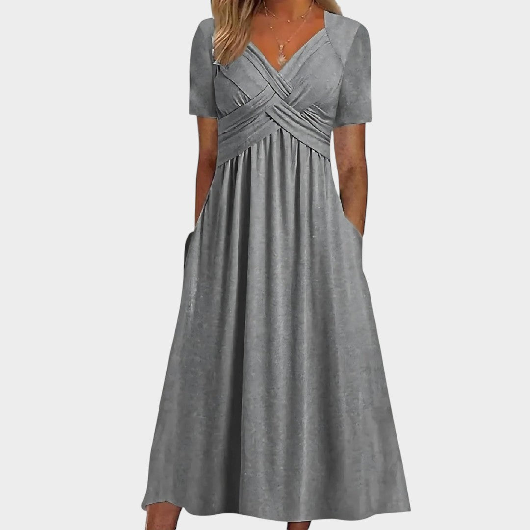 NATALIA | Vestido midi evasé