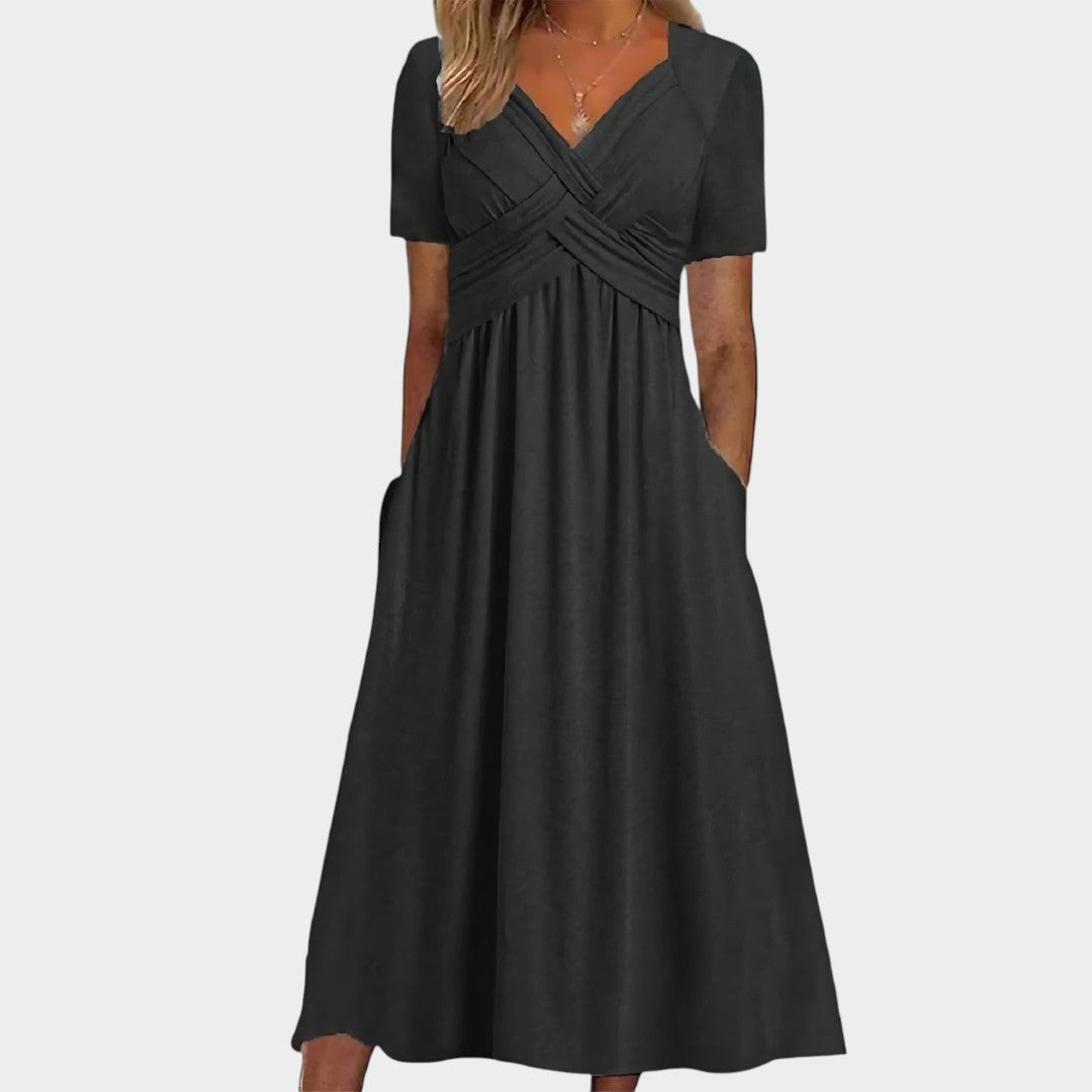 NATALIA | Vestido midi evasé