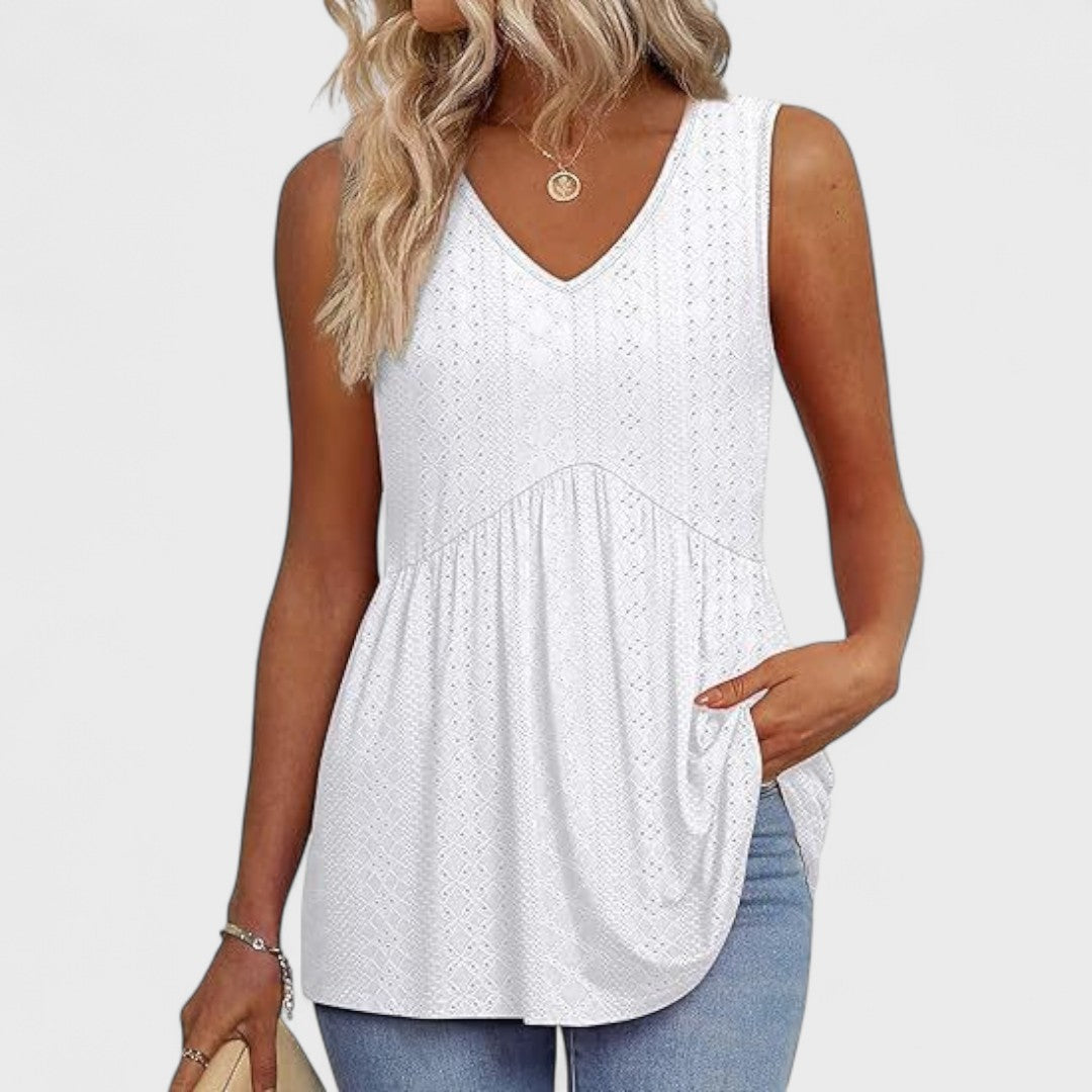 DANIELA | Camiseta con detalles en mangas