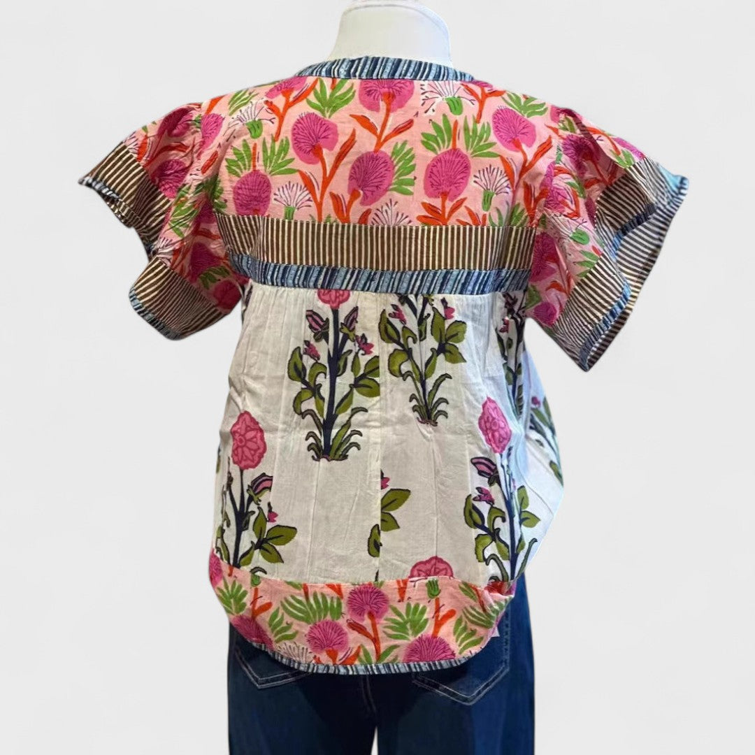 NATALIA | Blusa bohemia bordada