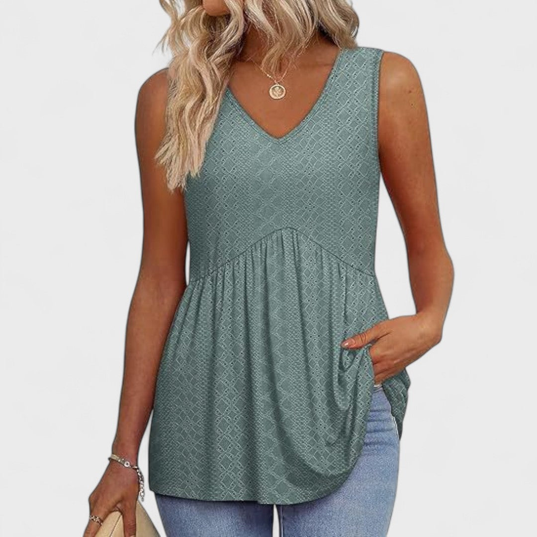 DANIELA | Camiseta con detalles en mangas