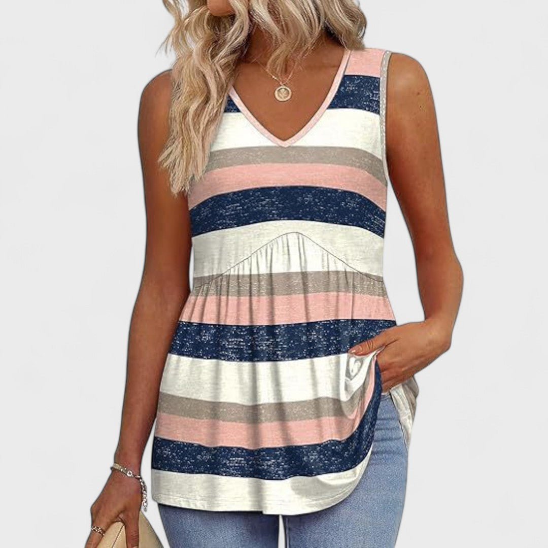 DANIELA | Camiseta con detalles en mangas