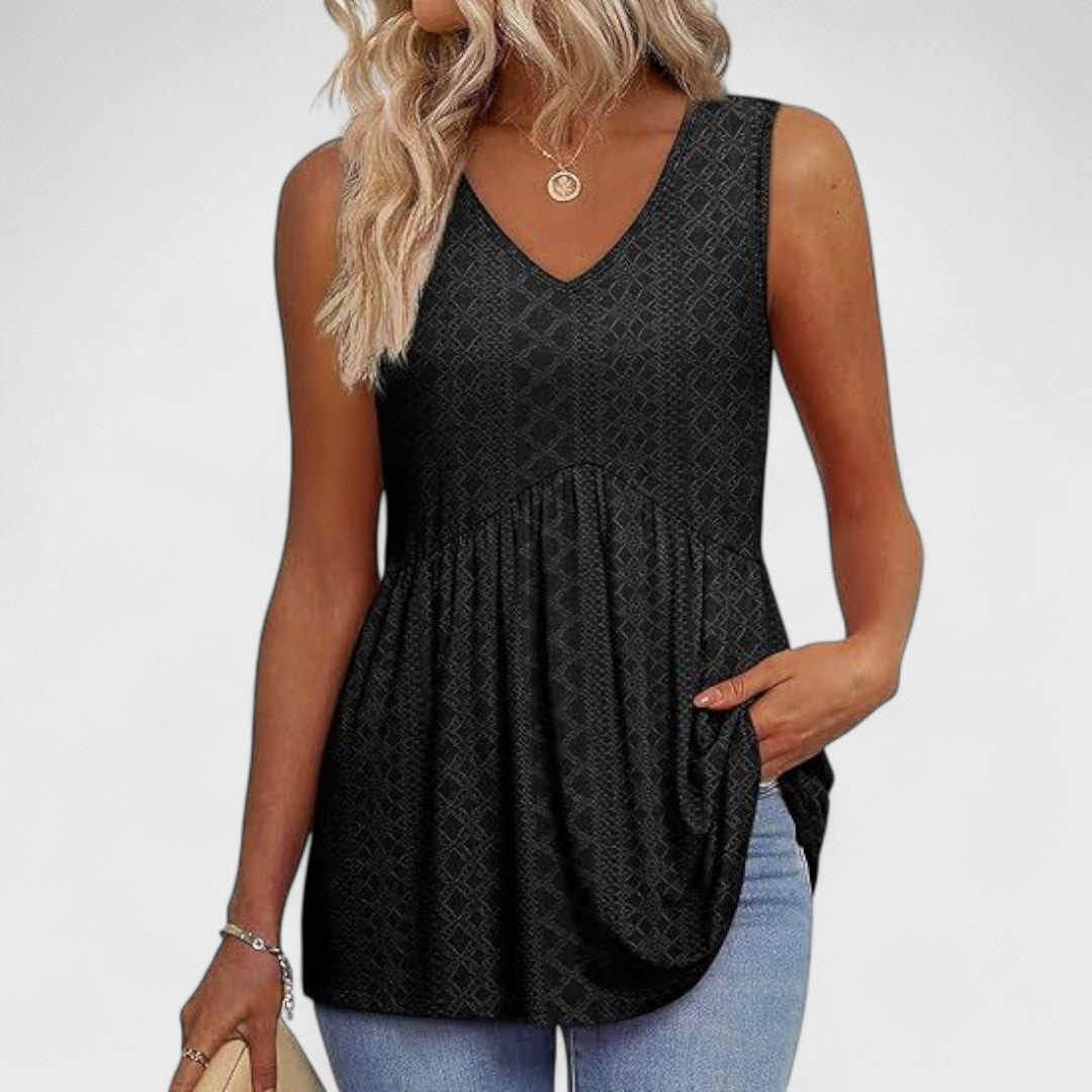 DANIELA | Camiseta con detalles en mangas