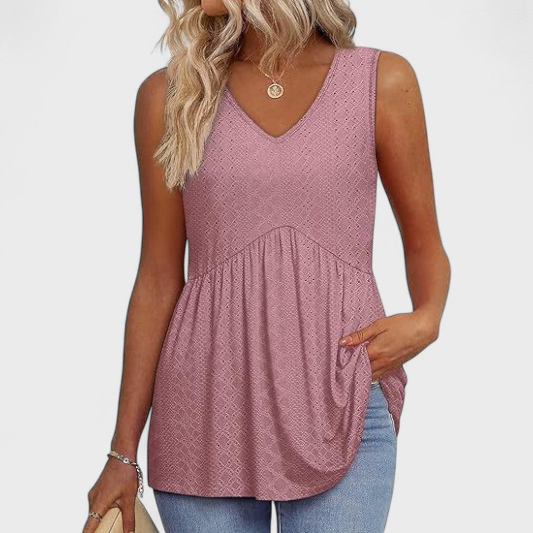 DANIELA | Camiseta con detalles en mangas