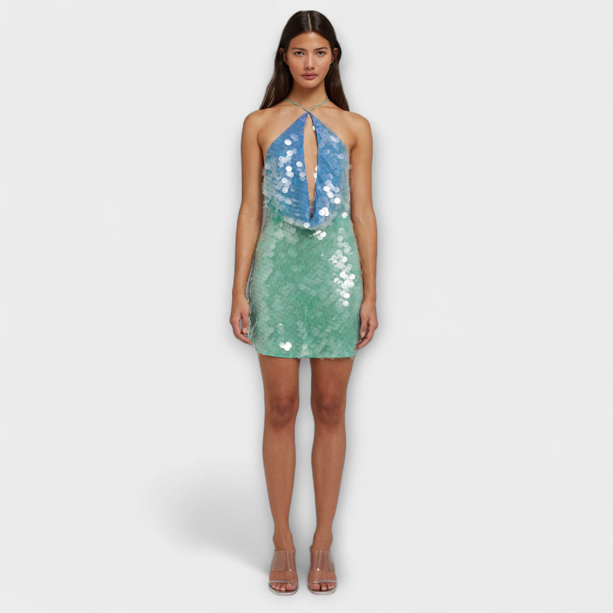 ISABELLA | Vestido mini con escote halter