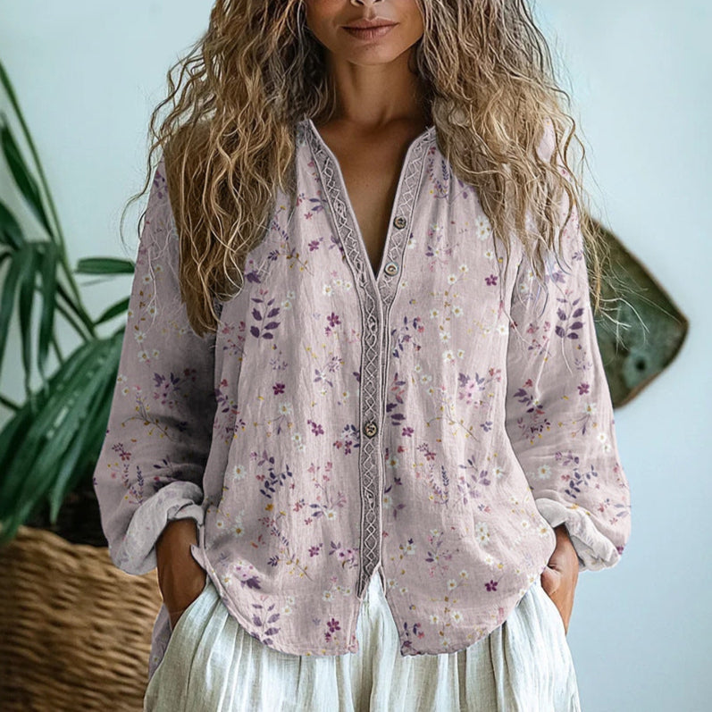 MARÍA JOSÉ | Blusa con estampado natural