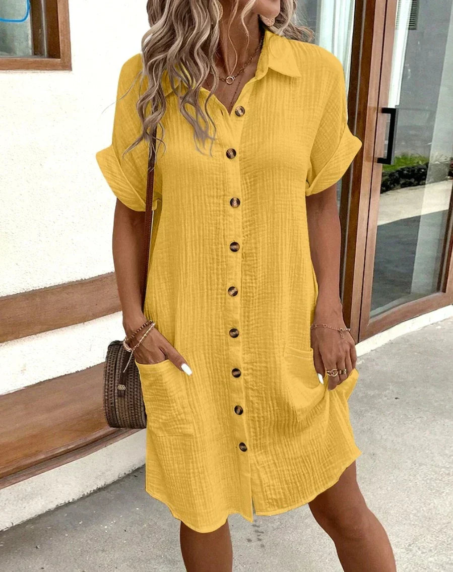 VICTORIA | Vestido midi acampanado