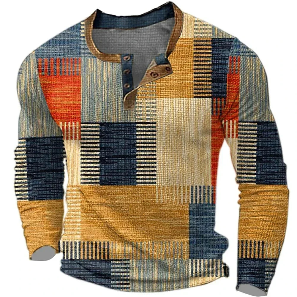 CARLOS | Camiseta de manga larga patchwork