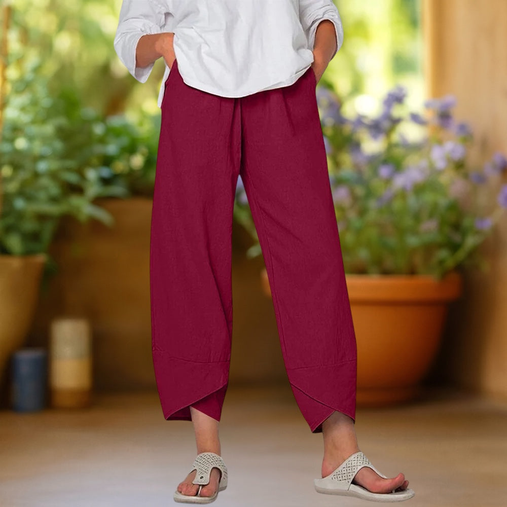 INDRA | Pantalón harem de pierna ancha