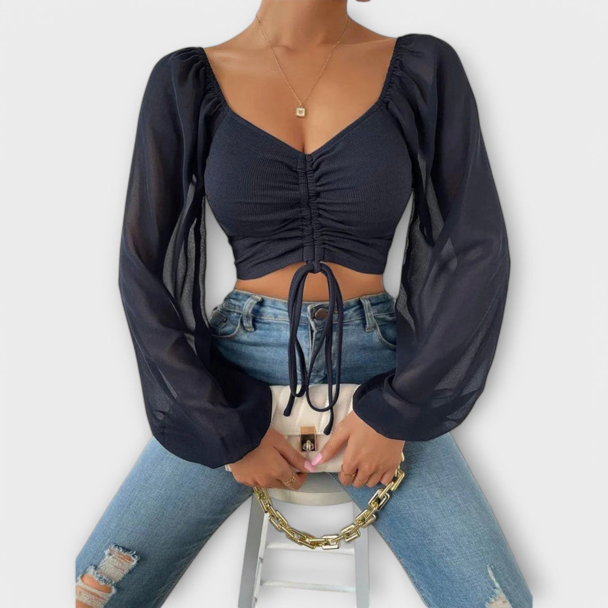 FERNANDA | Blusa de noche elegante