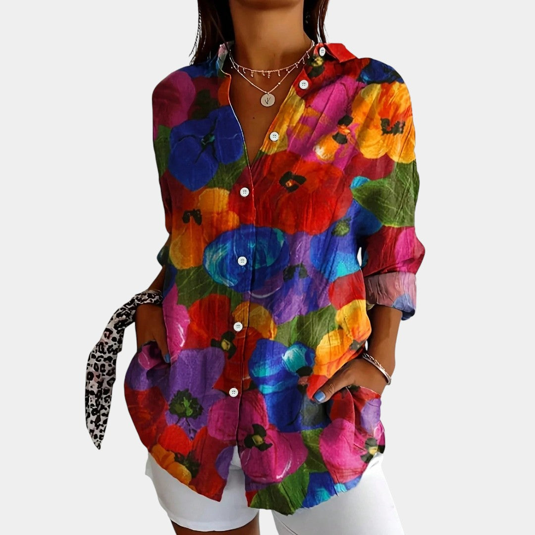 ROMINA | Blusa con estampado colorido
