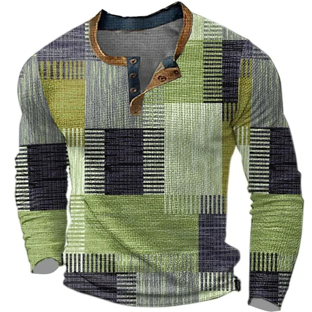 CARLOS | Camiseta de manga larga patchwork