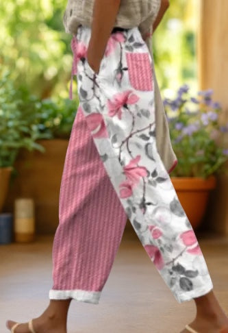 SOLEIL | Pantalón tobillero estampado
