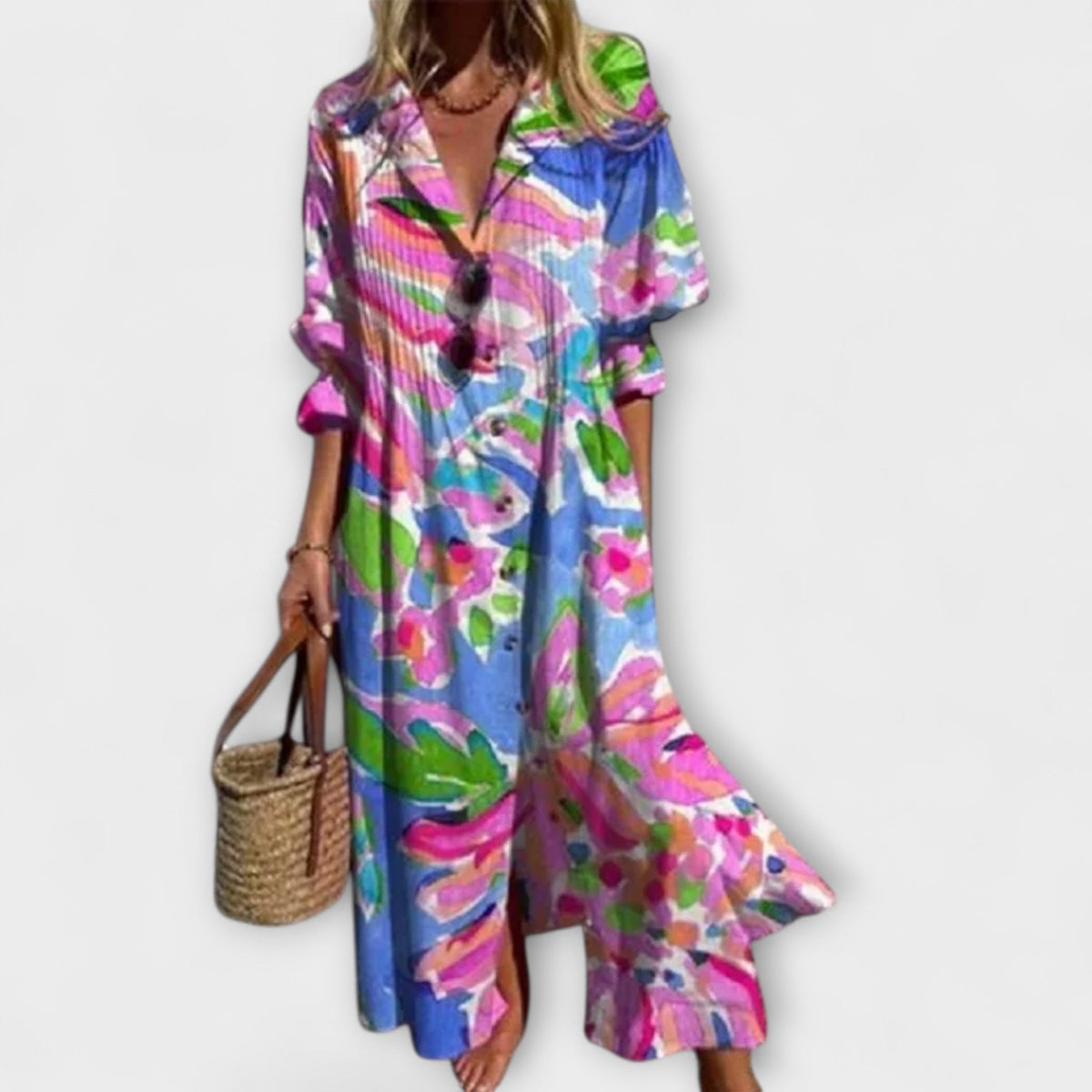 XIMENA | Vestido maxi floral