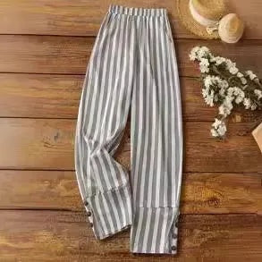 ISABELLA | Pantalón de pierna ancha a rayas