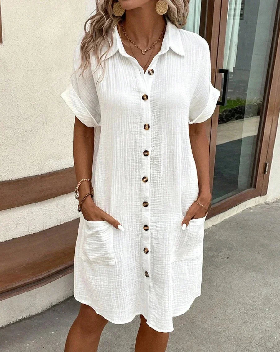 VICTORIA | Vestido midi acampanado