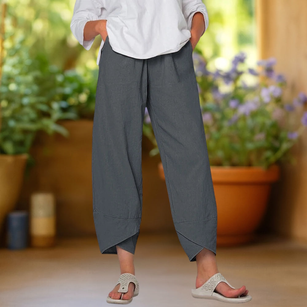 INDRA | Pantalón harem de pierna ancha