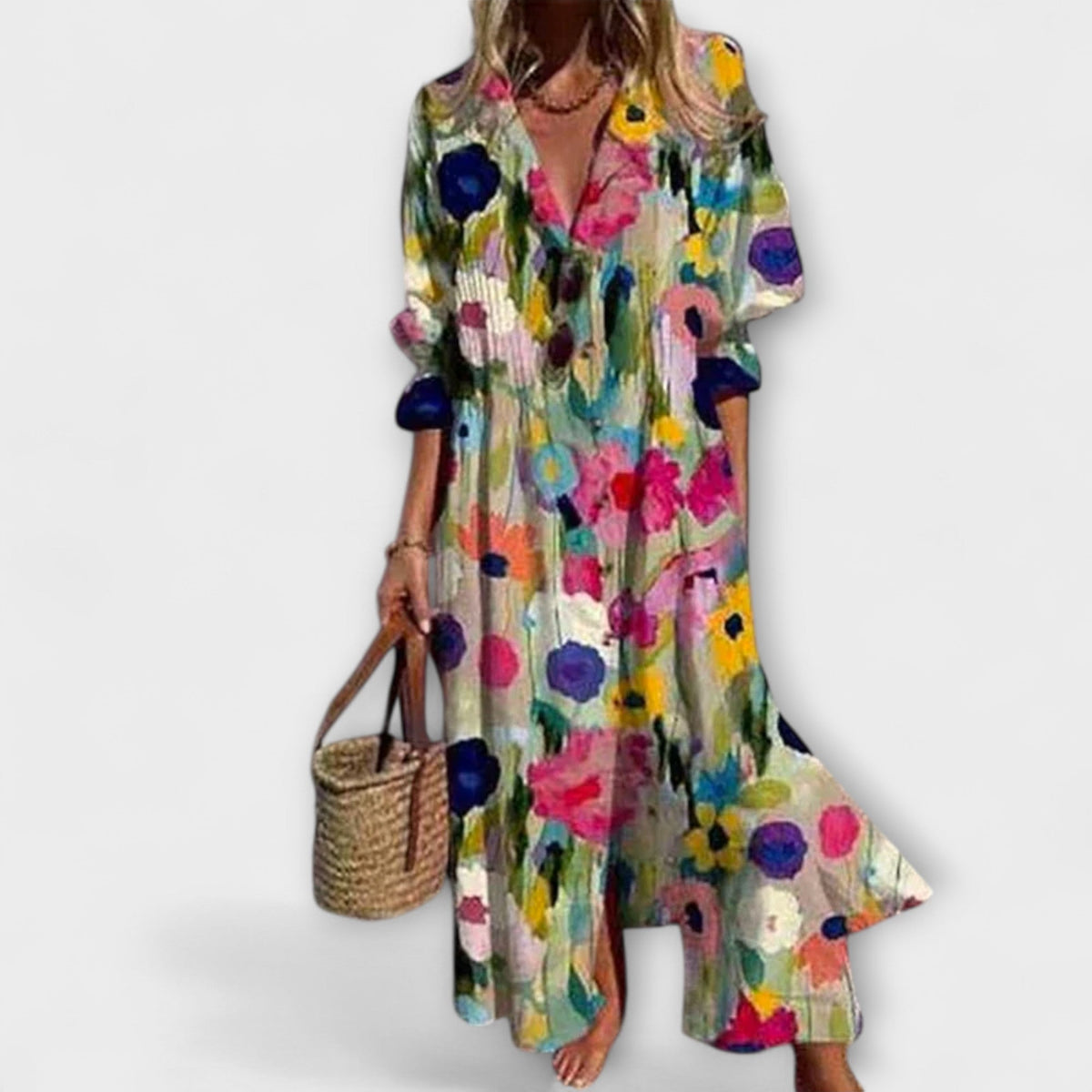 XIMENA | Vestido maxi floral
