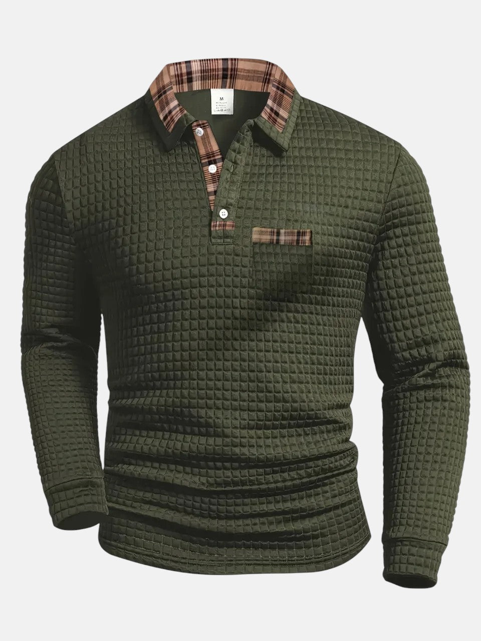 ANDREA | Polo con estampado a cuadros