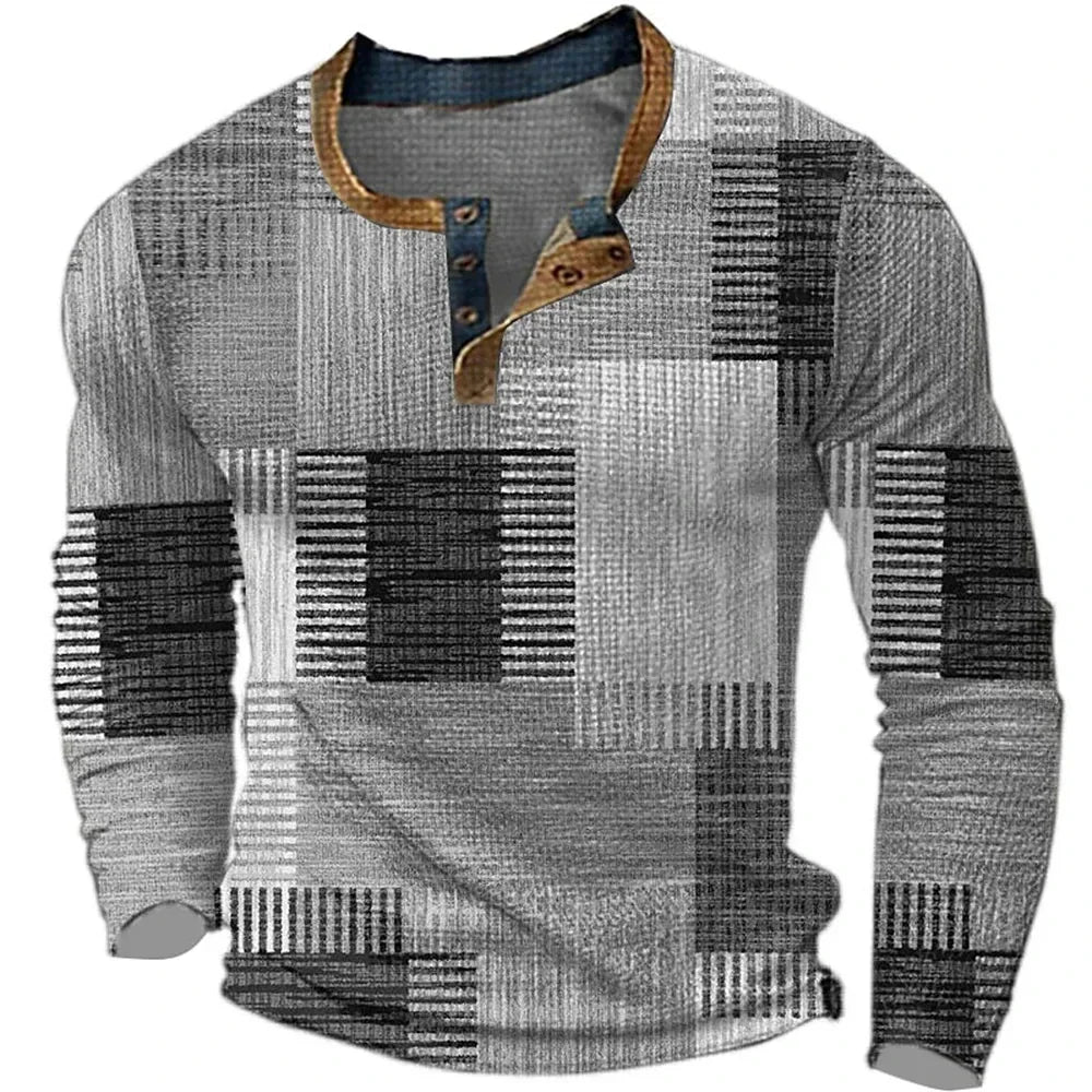 CARLOS | Camiseta de manga larga patchwork