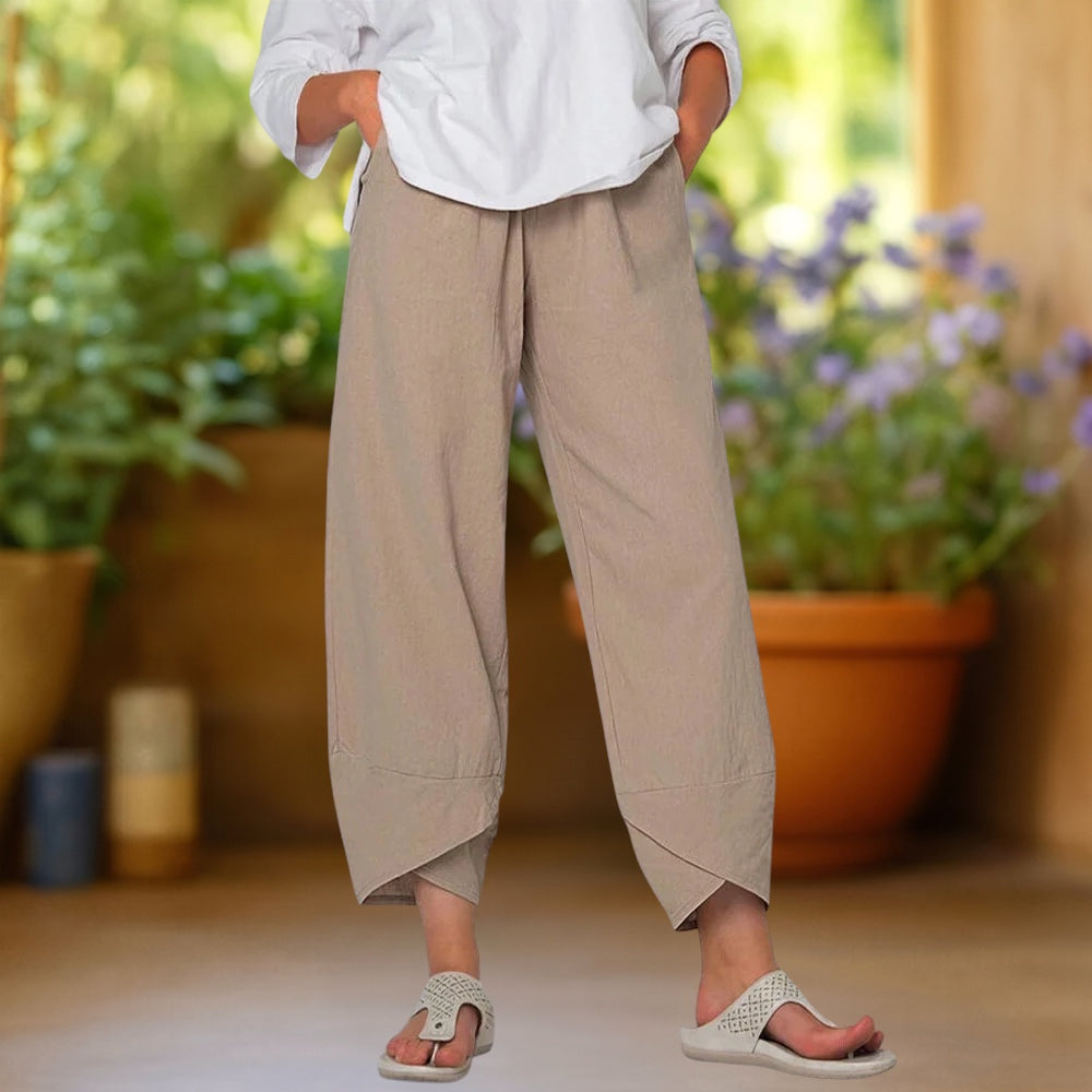 INDRA | Pantalón harem de pierna ancha