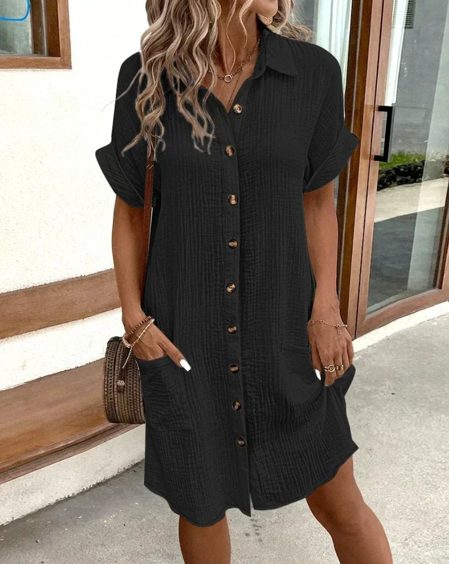VICTORIA | Vestido midi acampanado