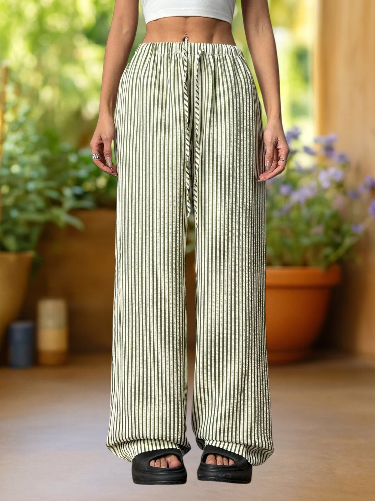 JIMENA | Pantalón de rayas ancho