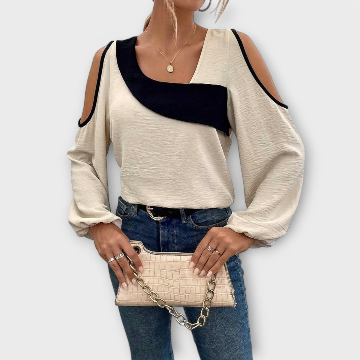 REGINA | Blusa con escote cuadrado