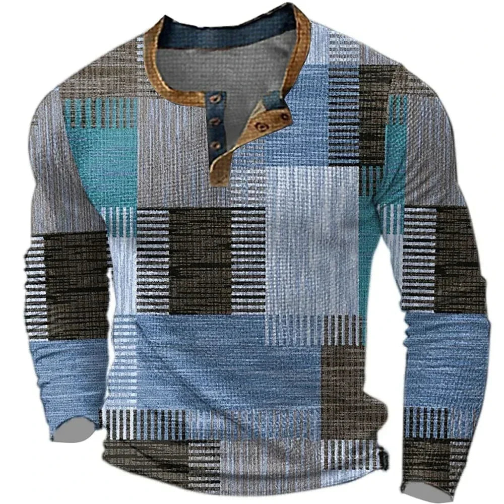 CARLOS | Camiseta de manga larga patchwork
