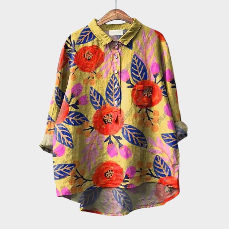 NATALIA | Blusa con acabado de encaje