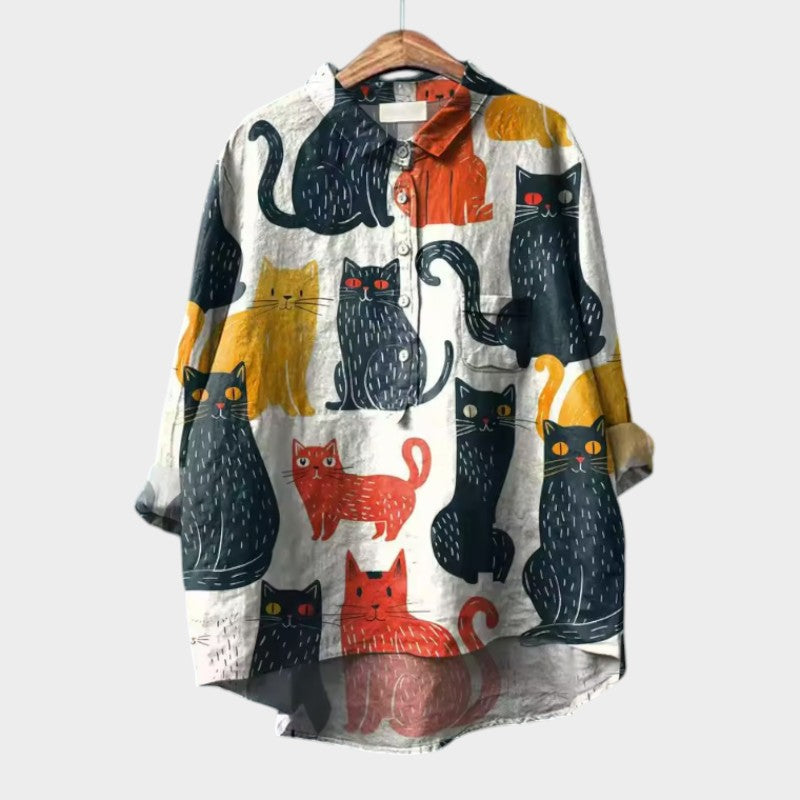 SOFÍA | Blusa con ribete de encaje