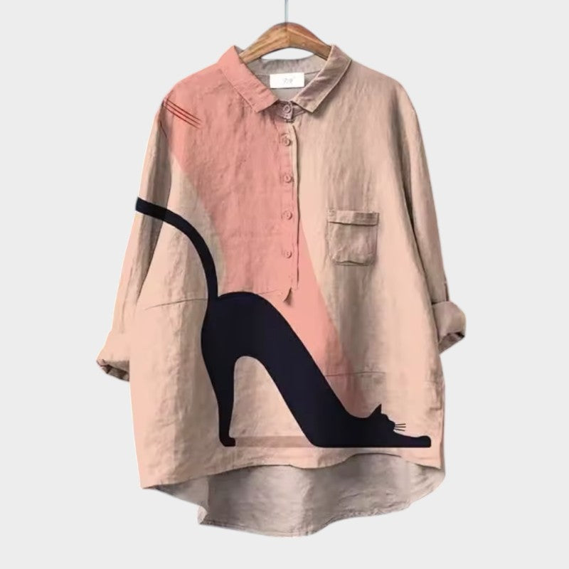 RENATA | Blusa con encaje hecha a mano