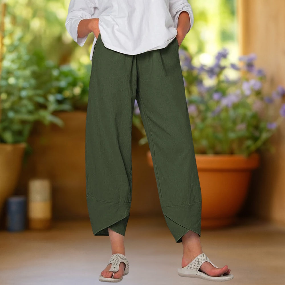 INDRA | Pantalón harem de pierna ancha