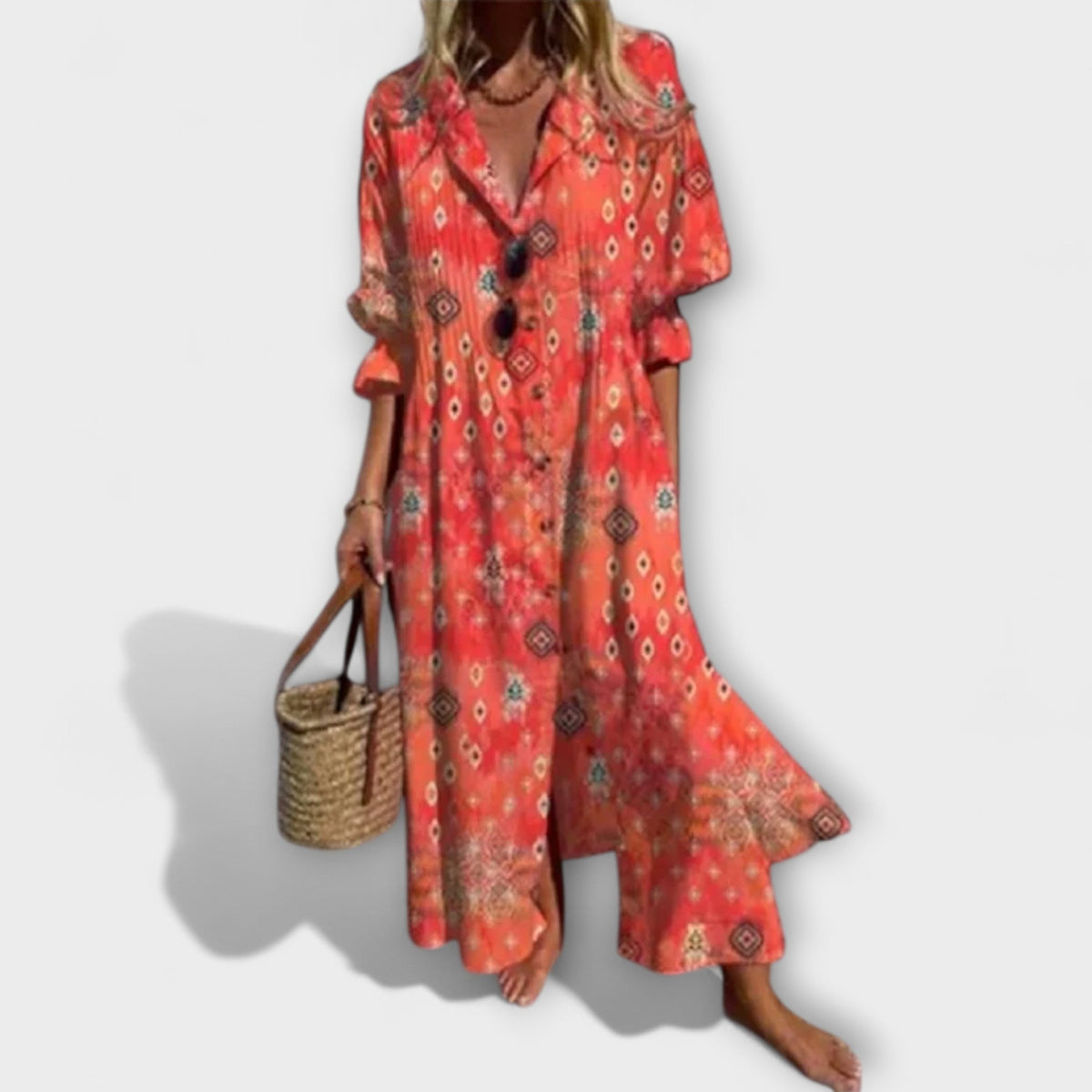 XIMENA | Vestido maxi floral