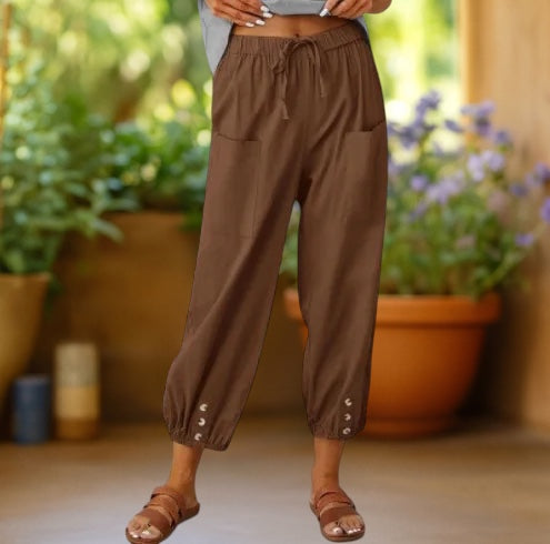 AURELIA | Pantalón de pierna ancha cropped