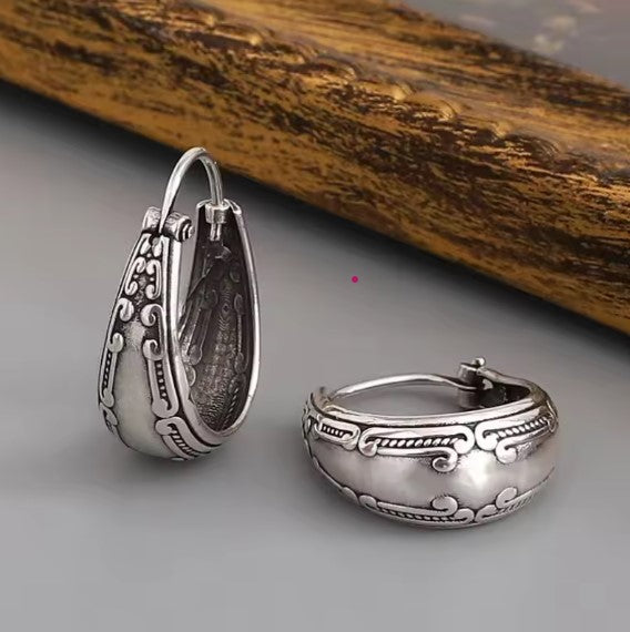ISABELLA | Aretes de aro con mandala