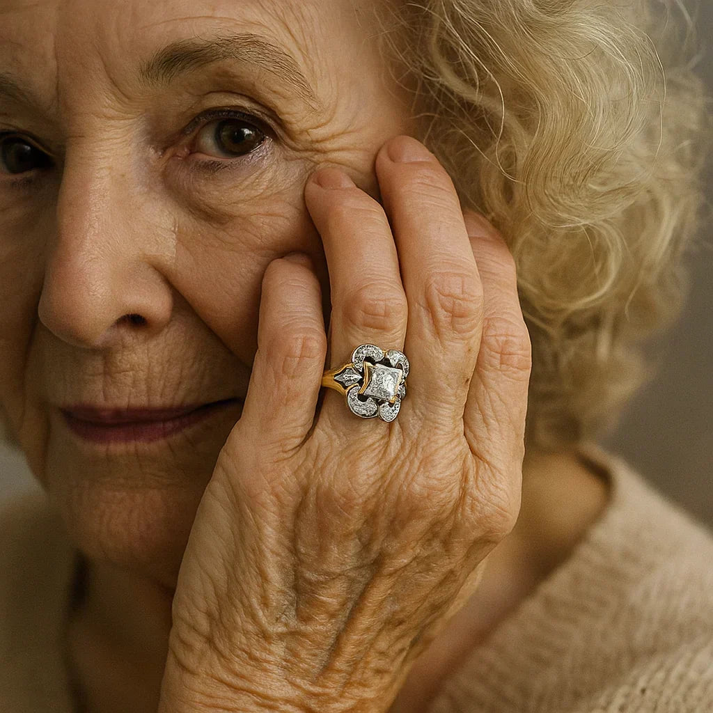 MARÍA JOSÉ JOSÉ | Anillo retro con circón