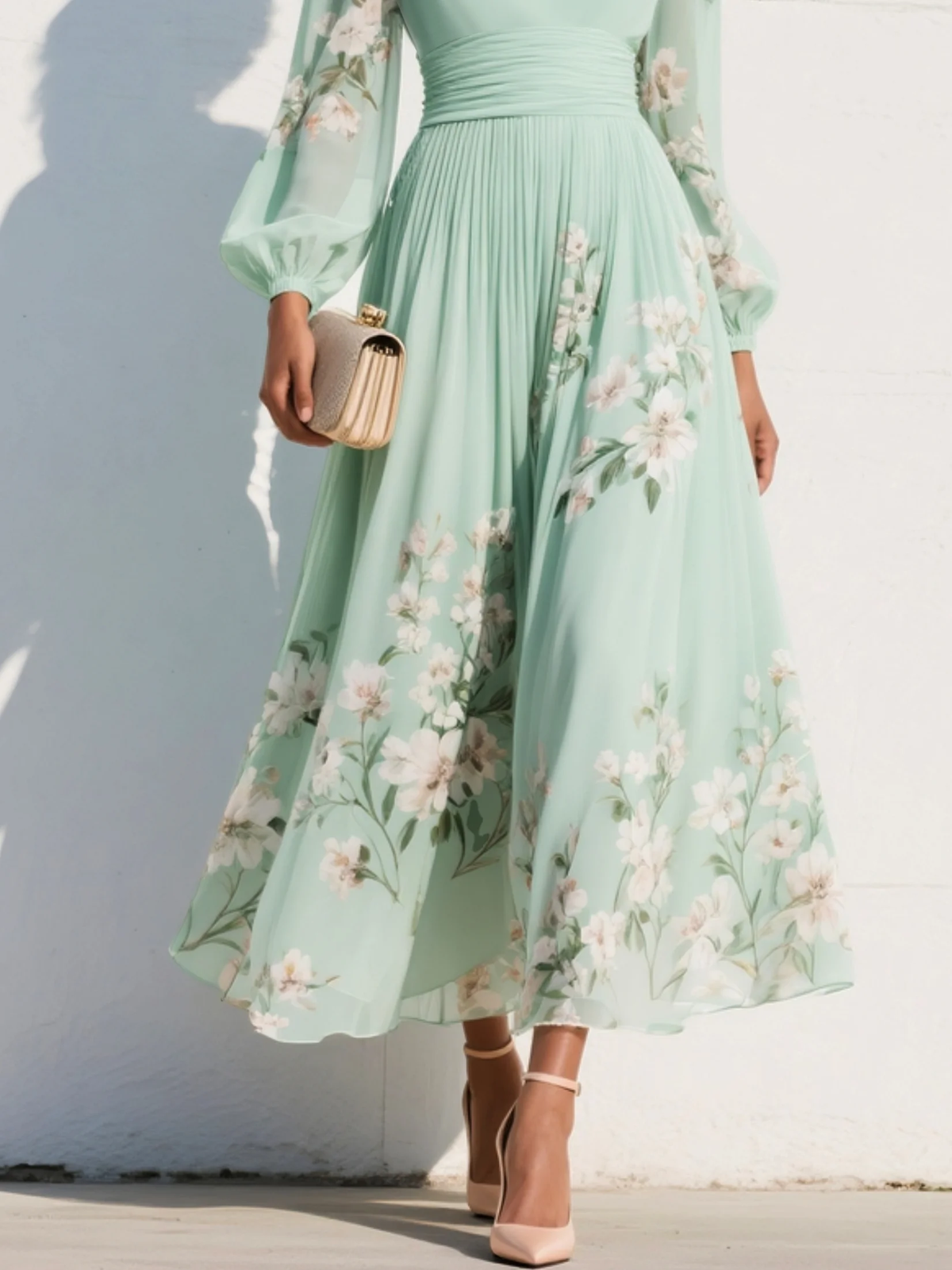 ANASTASIA | Vestido midi floral