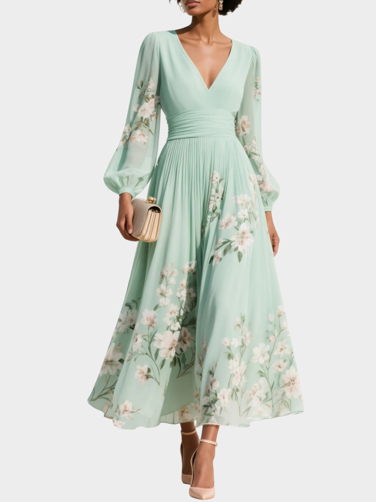 ANASTASIA | Vestido midi floral