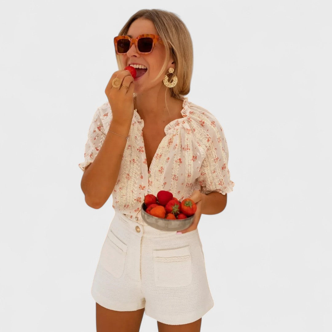 AITANA | Blusa con estampado floral