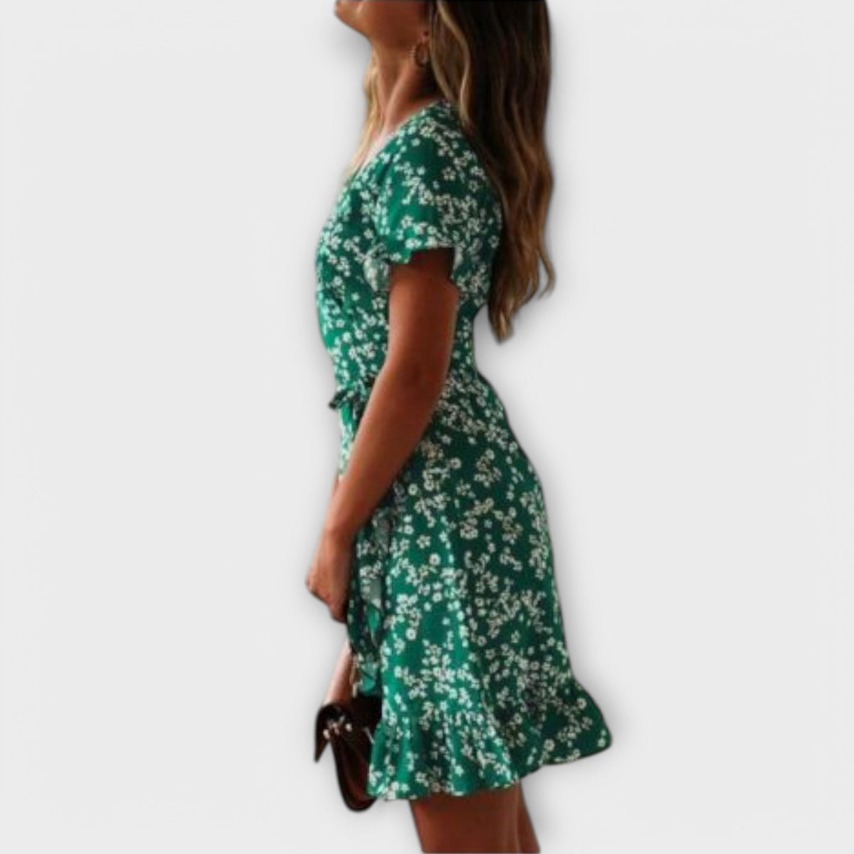 ANDREA | Vestido bohemio corto estampado