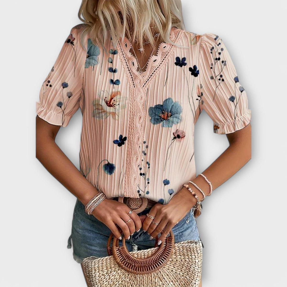 ISABELLA | Blusa con escote en V