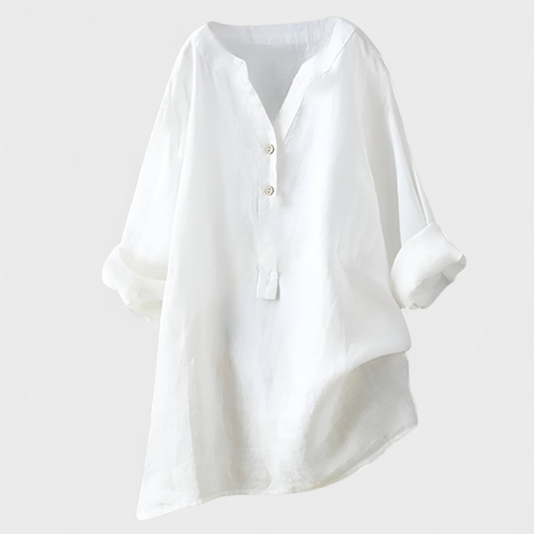 ANDREA | Camisa con botones holgada
