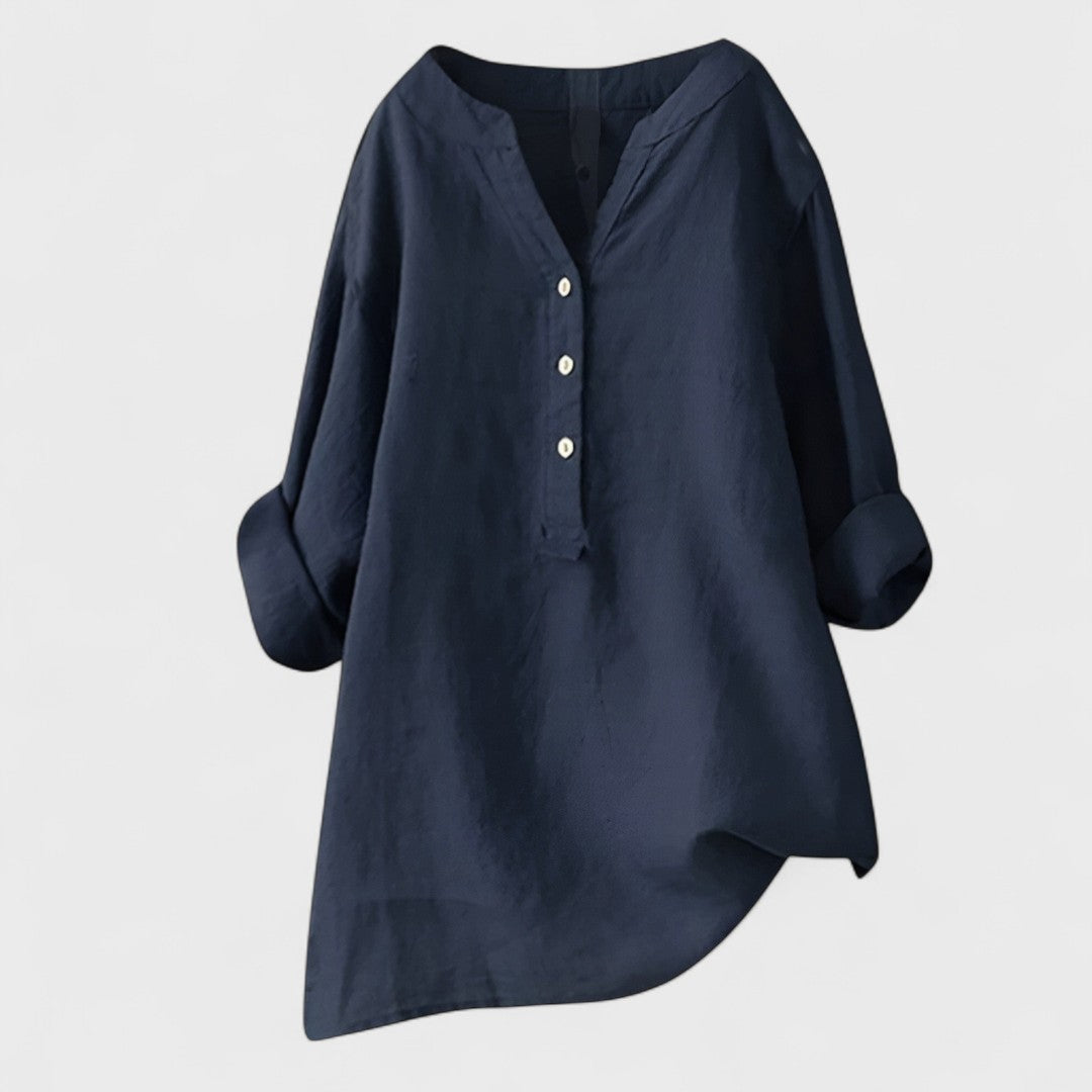 ANDREA | Camisa con botones holgada
