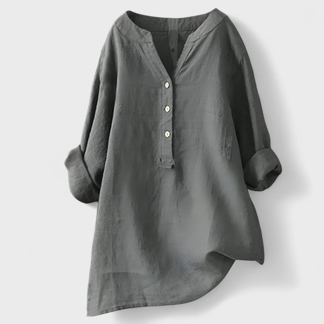 ANDREA | Camisa con botones holgada