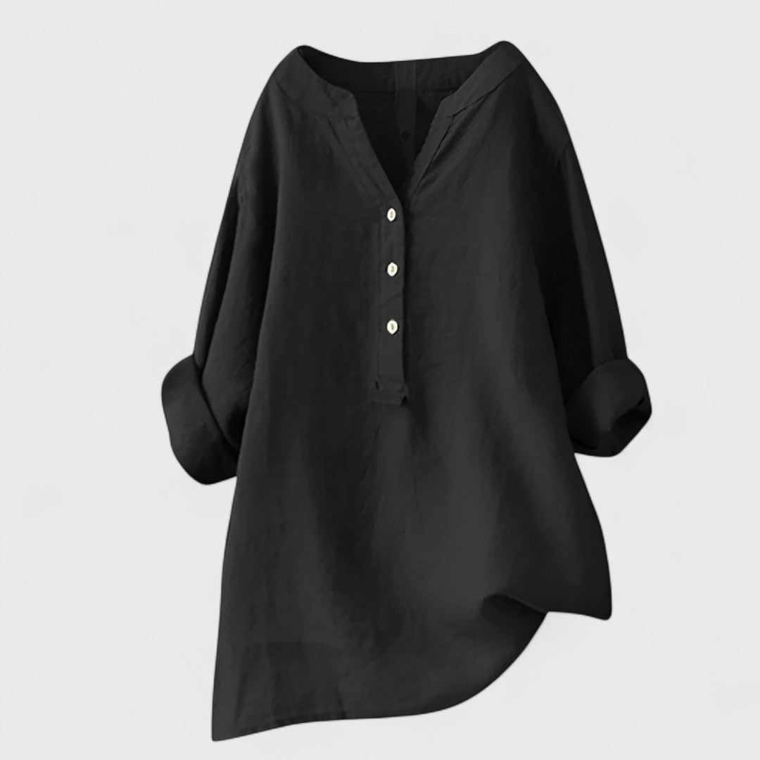 ANDREA | Camisa con botones holgada