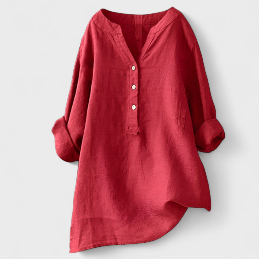ANDREA | Camisa con botones holgada