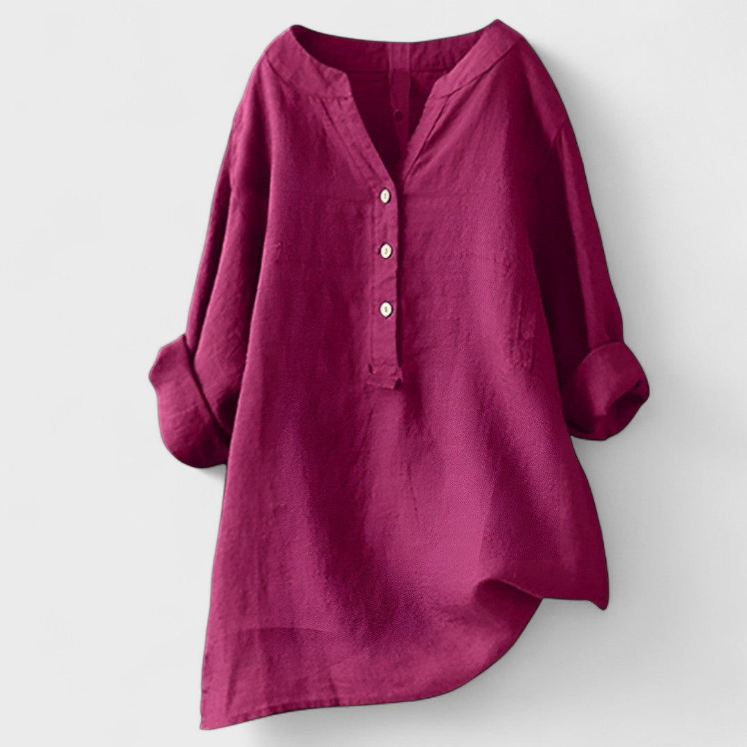 ANDREA | Camisa con botones holgada